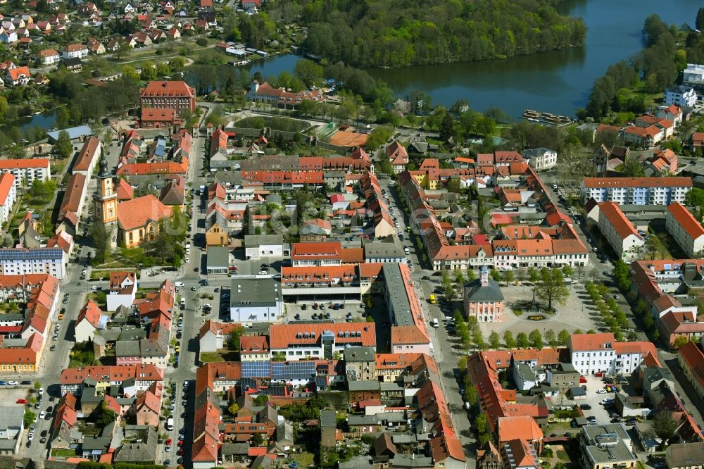 Luftbild Templin - Altstadtbereich und Innenstadtzentrum in Templin im Bundesland Brandenburg, Deutschland