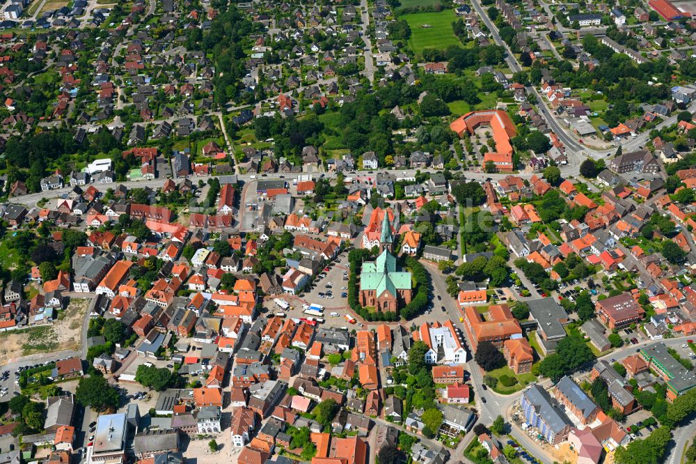 Luftbild Thalingburen - Altstadtbereich und Innenstadtzentrum in Thalingburen im Bundesland Schleswig-Holstein, Deutschland