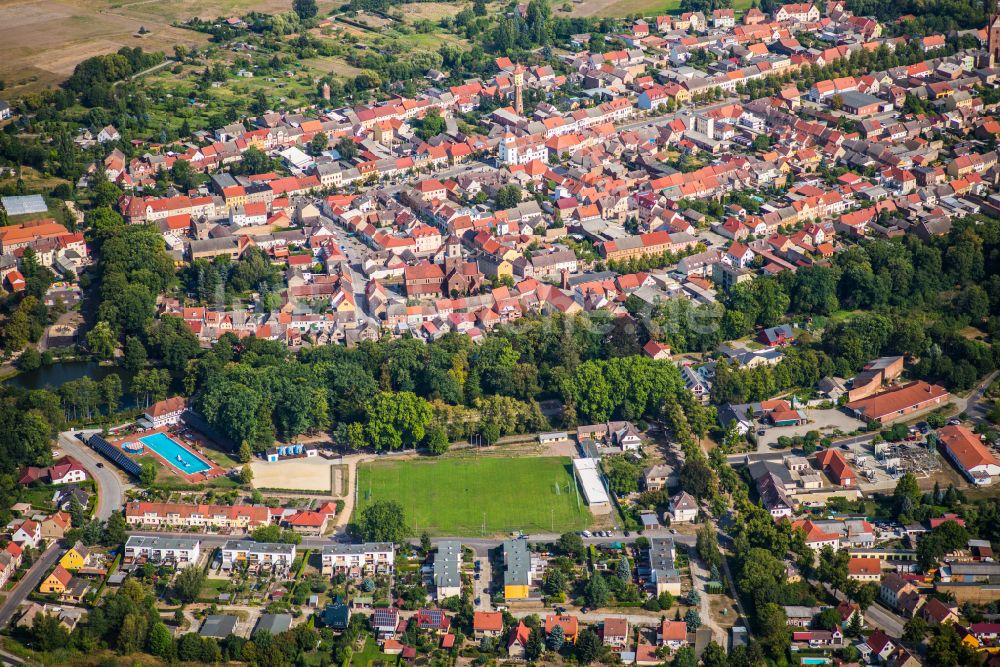 Luftbild Treuenbrietzen - Altstadtbereich und Innenstadtzentrum in Treuenbrietzen im Bundesland Brandenburg, Deutschland