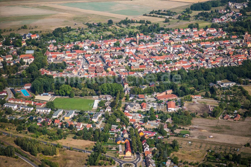 Luftaufnahme Treuenbrietzen - Altstadtbereich und Innenstadtzentrum in Treuenbrietzen im Bundesland Brandenburg, Deutschland