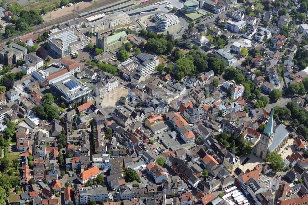 Luftbild Unna - Altstadtbereich und Innenstadtzentrum in Unna im Bundesland Nordrhein-Westfalen