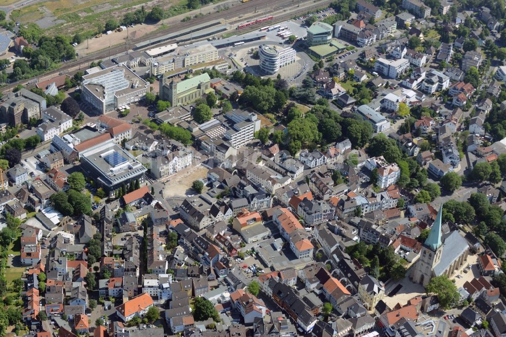 Luftaufnahme Unna - Altstadtbereich und Innenstadtzentrum in Unna im Bundesland Nordrhein-Westfalen