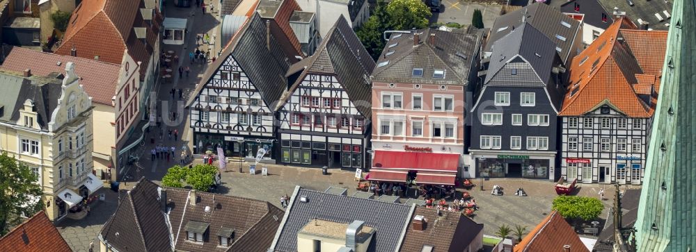 Unna von oben - Altstadtbereich und Innenstadtzentrum in Unna im Bundesland Nordrhein-Westfalen