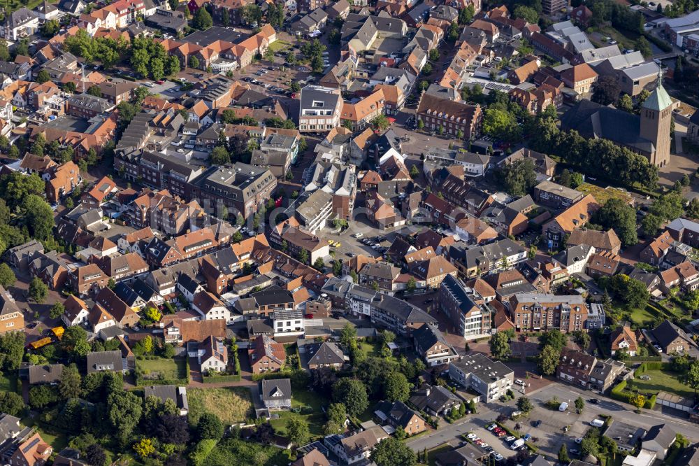 Luftbild Vreden - Altstadtbereich und Innenstadtzentrum in Vreden im Bundesland Nordrhein-Westfalen, Deutschland