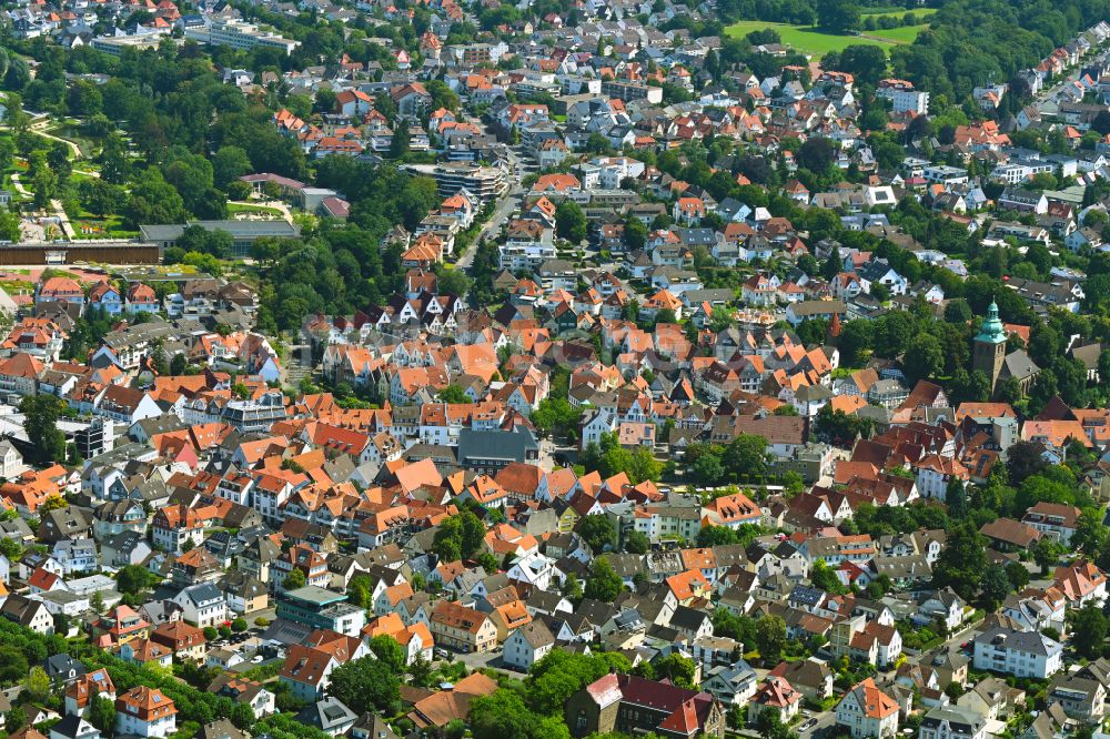 Luftaufnahme Werl-Aspe - Altstadtbereich und Innenstadtzentrum in Werl-Aspe im Bundesland Nordrhein-Westfalen, Deutschland