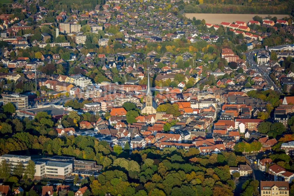 Luftbild Werne - Altstadtbereich und Innenstadtzentrum in Werne im Bundesland Nordrhein-Westfalen