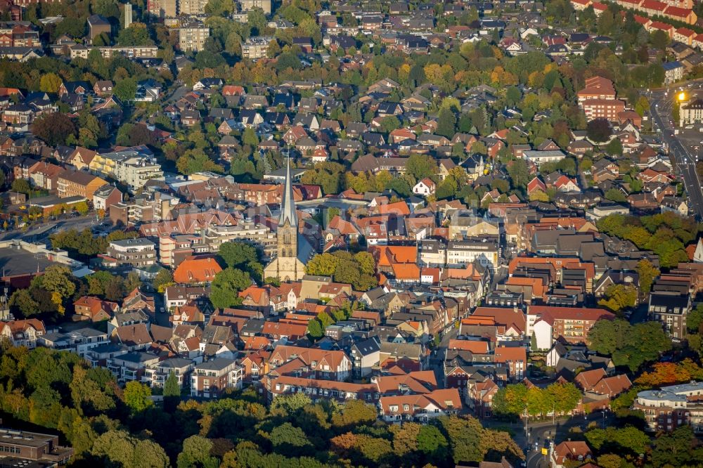 Luftbild Werne - Altstadtbereich und Innenstadtzentrum in Werne im Bundesland Nordrhein-Westfalen