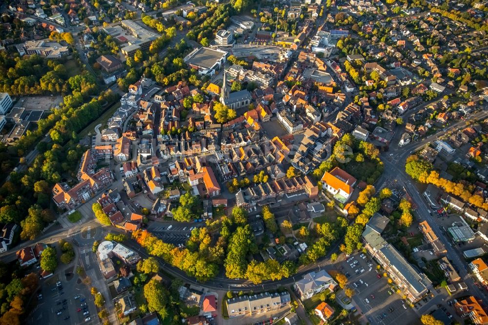 Werne aus der Vogelperspektive: Altstadtbereich und Innenstadtzentrum in Werne im Bundesland Nordrhein-Westfalen