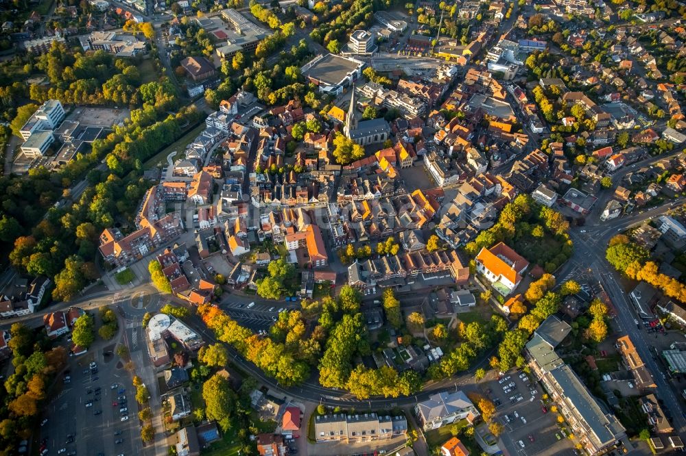 Luftbild Werne - Altstadtbereich und Innenstadtzentrum in Werne im Bundesland Nordrhein-Westfalen