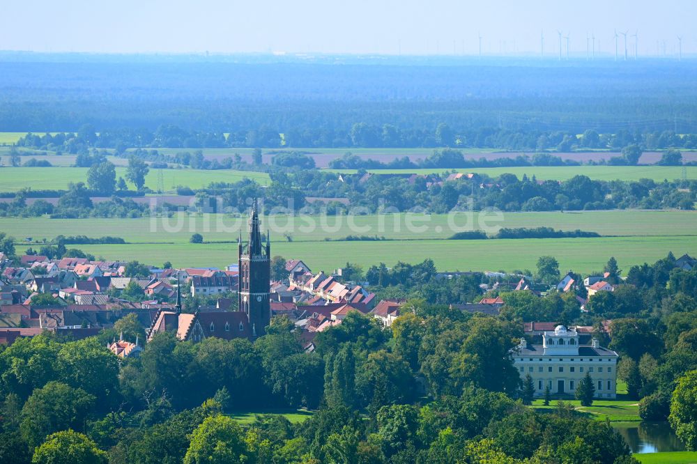 Luftbild Wörlitz - Altstadtbereich und Innenstadtzentrum in Wörlitz im Bundesland Sachsen-Anhalt, Deutschland