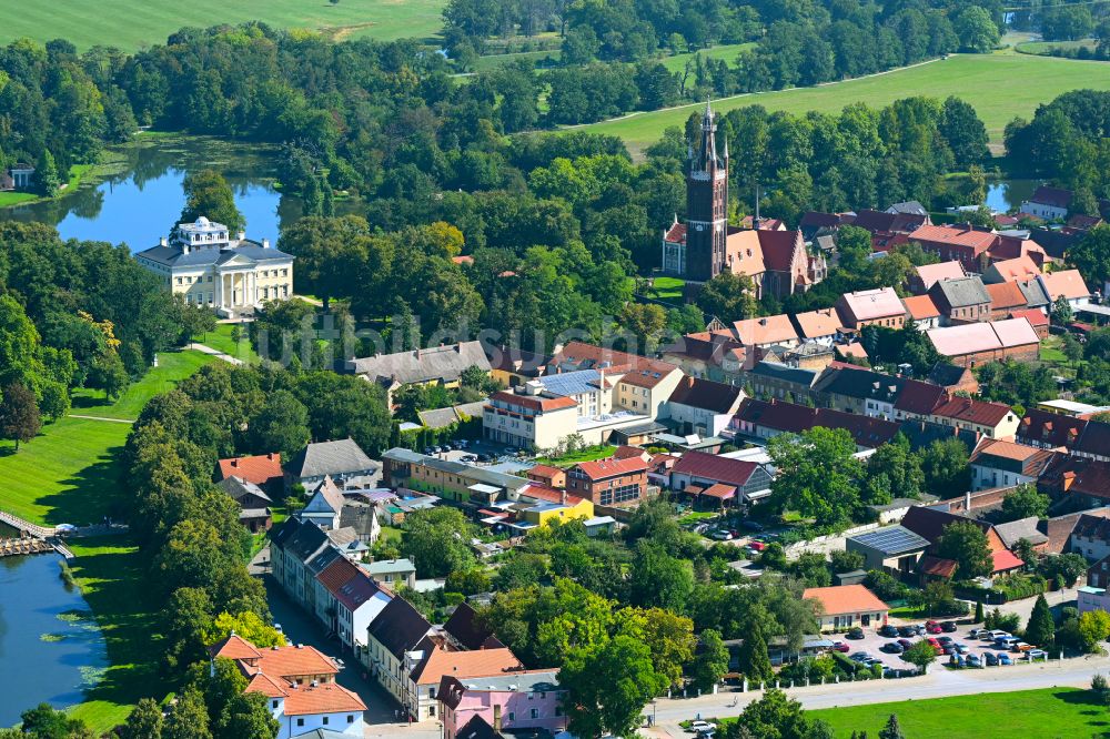 Luftbild Wörlitz - Altstadtbereich und Innenstadtzentrum in Wörlitz im Bundesland Sachsen-Anhalt, Deutschland