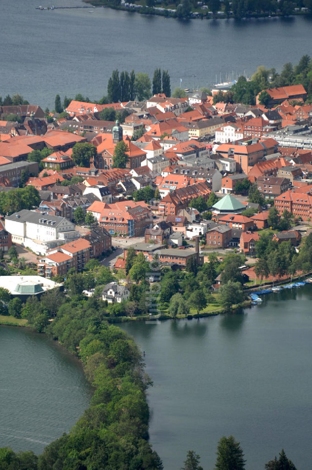 Ratzeburg aus der Vogelperspektive: Altstadtinsel in Ratzeburg