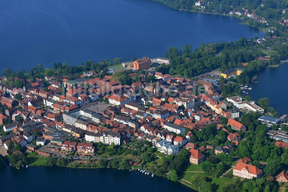 Ratzeburg von oben - Altstadtinsel von Ratzeburg im Bundesland Schleswig-Holstein