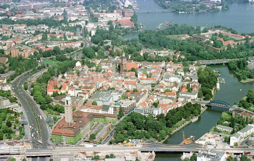 Luftbild Berlin - Spandau - Altstadtkern von Spandau