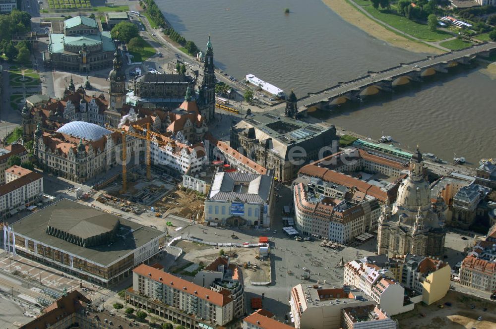 Dresden aus der Vogelperspektive: Altstadtzentrum Dresden