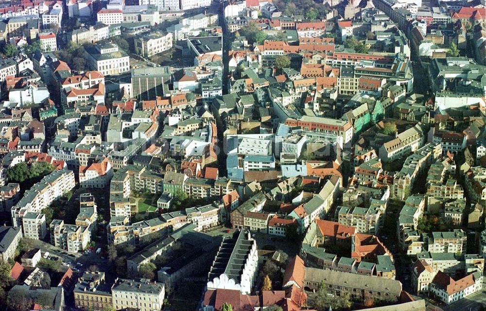 Halle / Saale von oben - Altstadtzentrum von Halle an der Saale