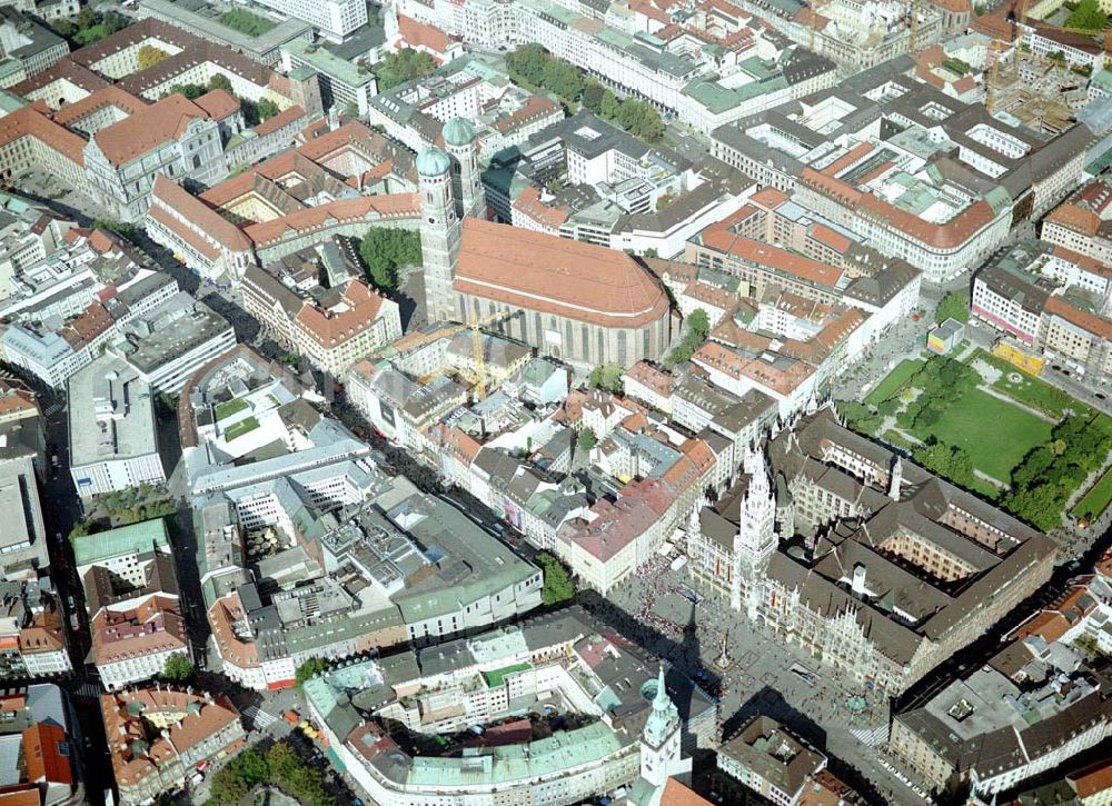 Luftbild München - Altstadtzentrum von München