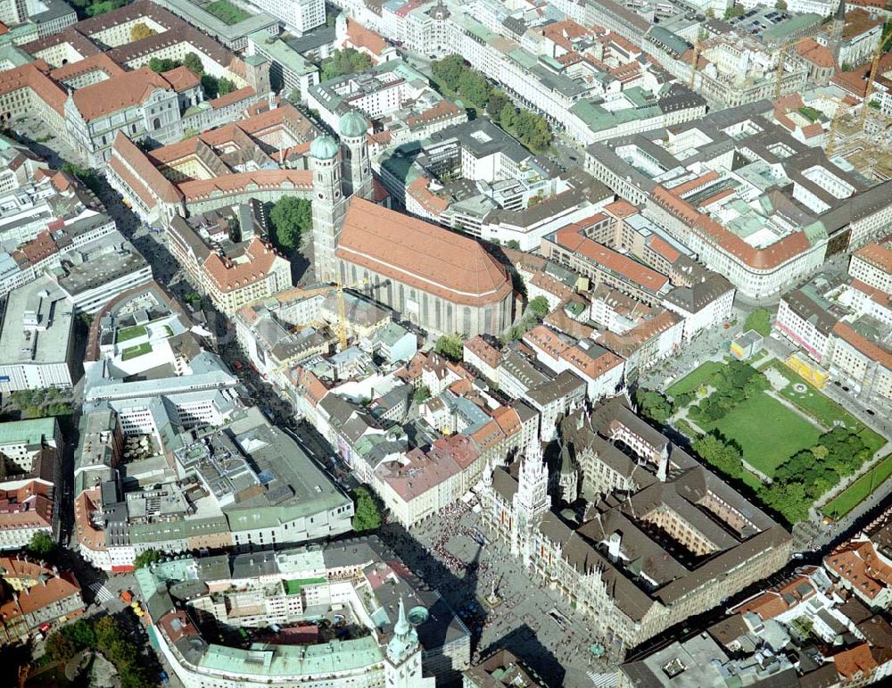 Luftaufnahme München - Altstadtzentrum von München