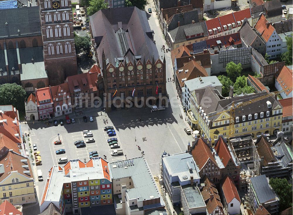 Luftaufnahme Stralsund - Altstadtzentrum Stralsund