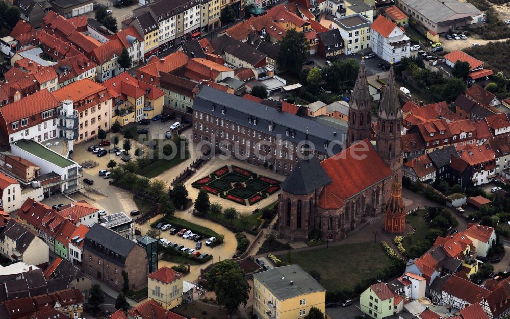 Luftaufnahme Heilbad Heiligenstadt - Altstädter Kirchplatz in Heilbad Heiligenstadt in Thüringen