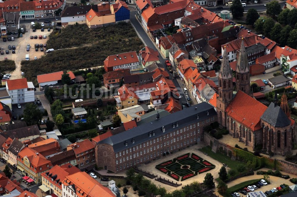 Heilbad Heiligenstadt von oben - Altstädter Kirchplatz in Heilbad Heiligenstadt in Thüringen
