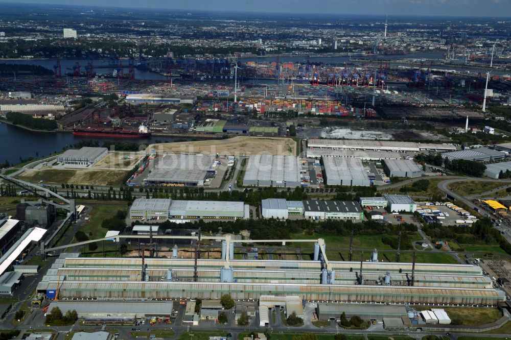 Luftaufnahme Hamburg - Aluminiumwerk der TRIMET Aluminium SE in Hamburg