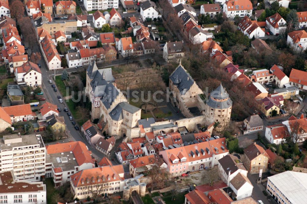 Alzey aus der Vogelperspektive: Alzeyer Schloss