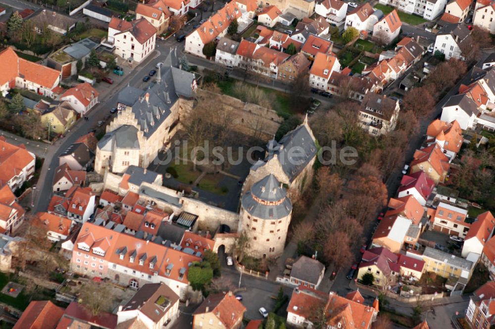 Luftaufnahme Alzey - Alzeyer Schloss