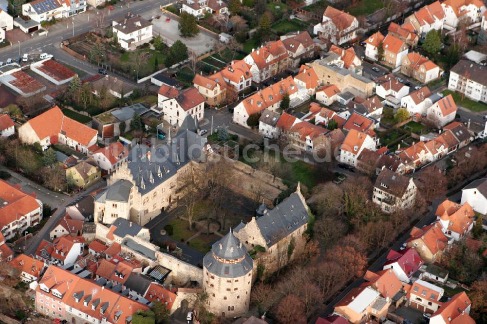 Alzey von oben - Alzeyer Schloss