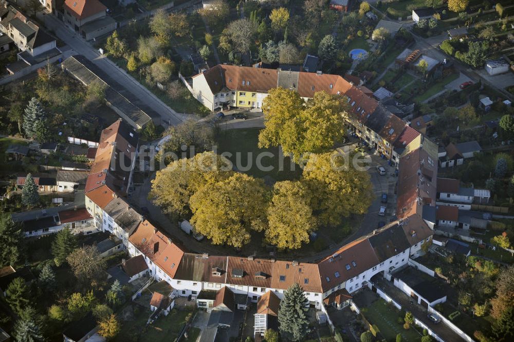 Dessau von oben - Am Achteck Dessau