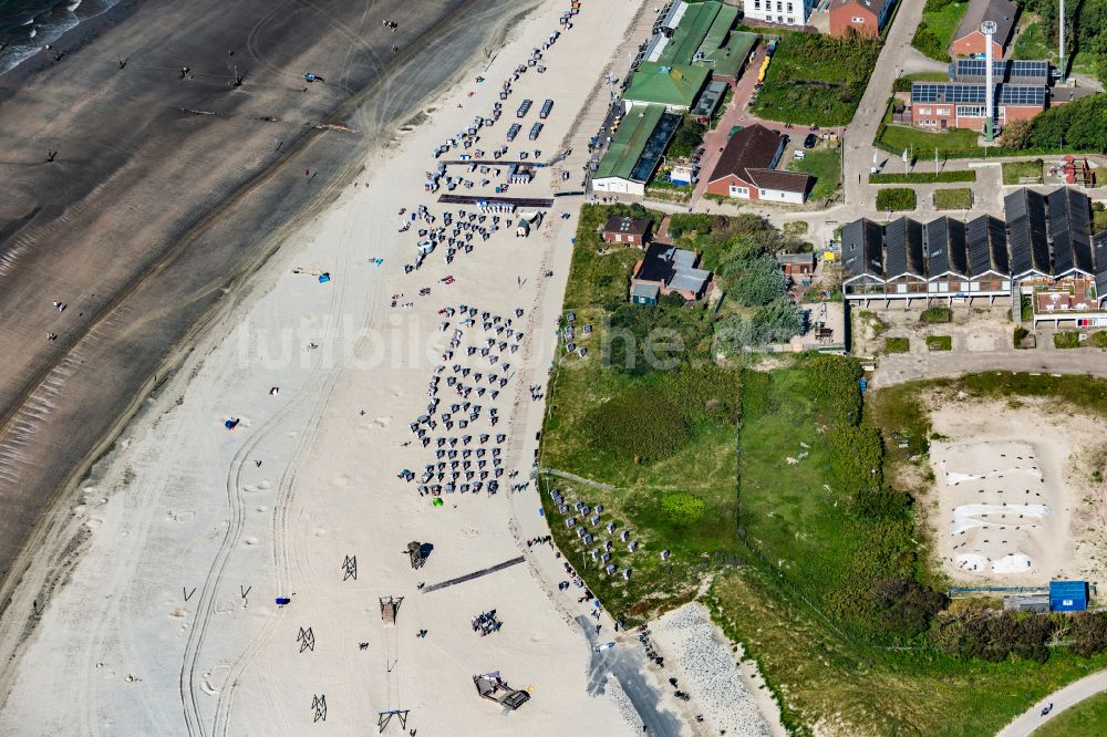 Norderney aus der Vogelperspektive: Am Weststrand steht das Bademuseum von Norderney im Bundesland Niedersachsen, Deutschland