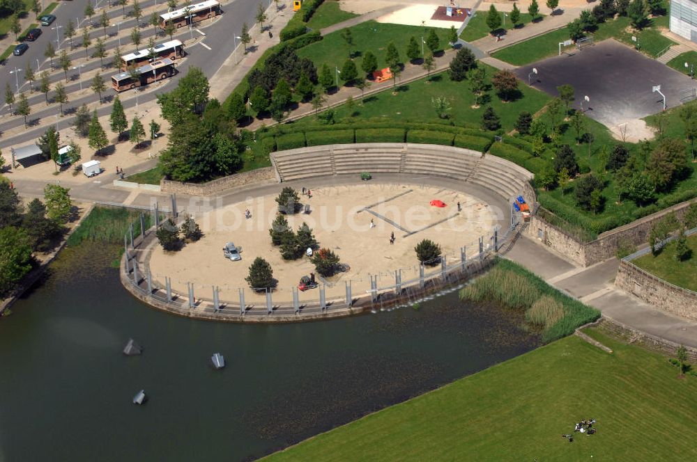 Luftbild Luxemburg - Amphitheater vom Centre National Sportif et Culturel dCoque