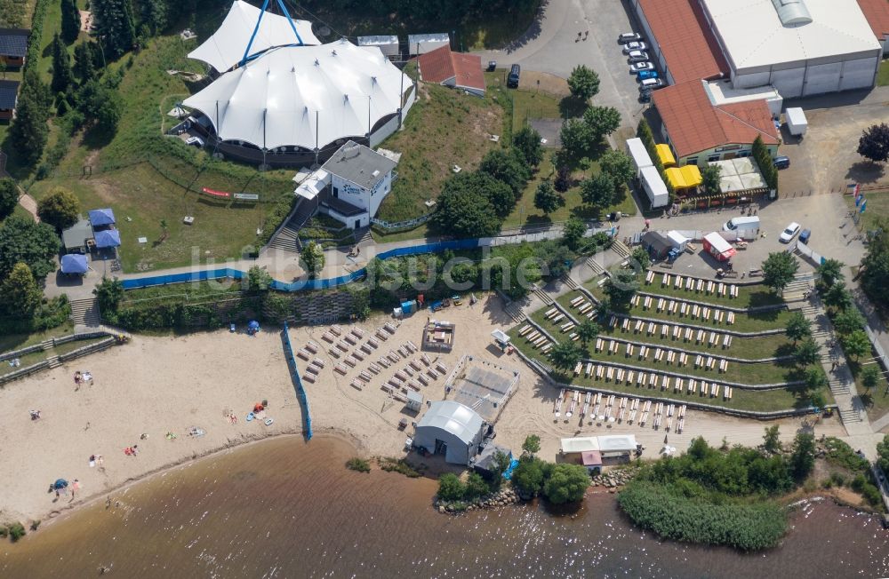 Senftenberg aus der Vogelperspektive: Amphitheater in Senftenberg im Bundesland Brandenburg