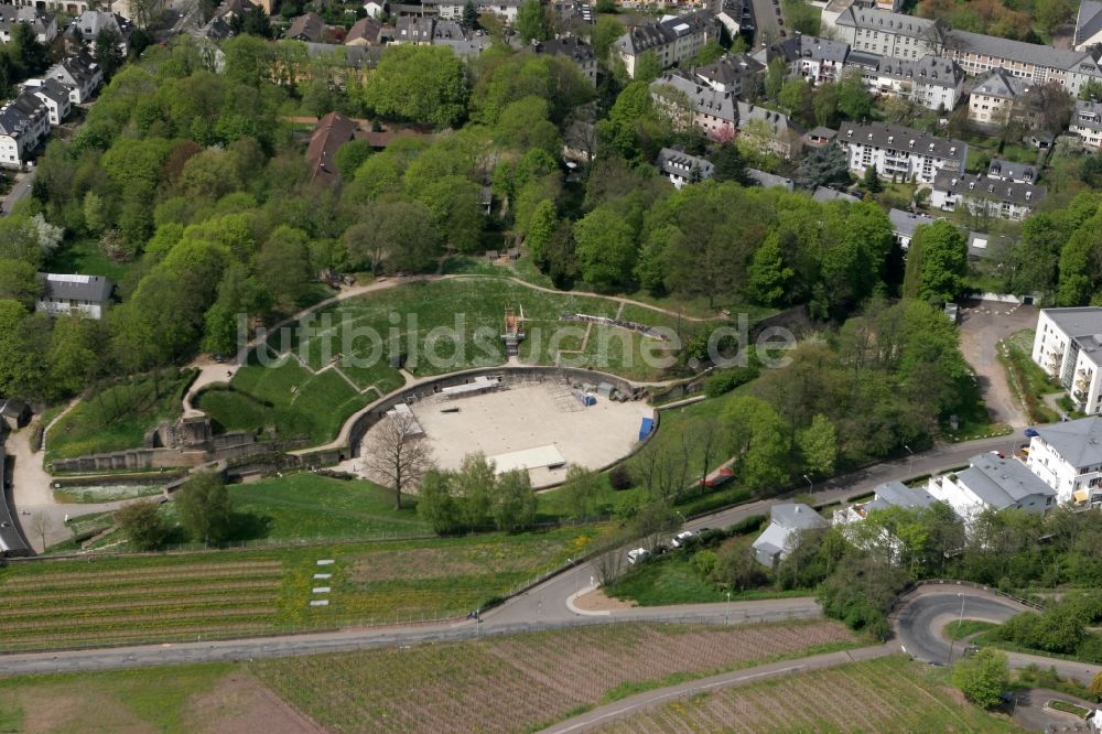 Luftaufnahme Trier - Amphitheater in Trier im Bundesland Rheinland-Pfalz