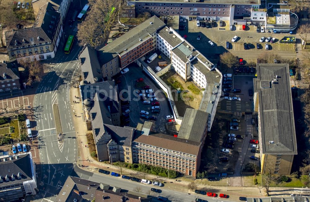 Luftaufnahme Oberhausen - Amtsgericht an der Gerichtsstraße in Oberhausen im Bundesland Nordrhein-Westfalen