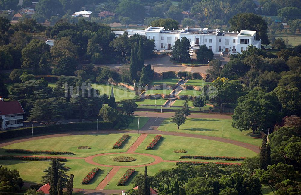 Luftaufnahme Pretoria - Amtssitz und offizielle Residenz des südafrikanischen Präsidenten in Pretoria