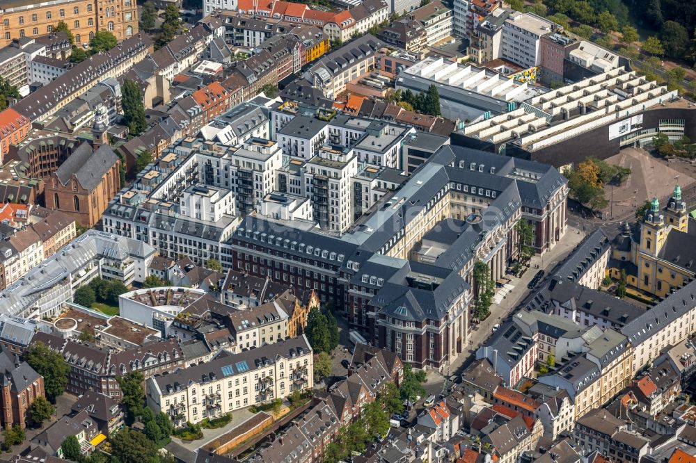 Düsseldorf von oben - Andreas Quartier an der Mühlenstraße in Düsseldorf im Bundesland Nordrhein-Westfalen