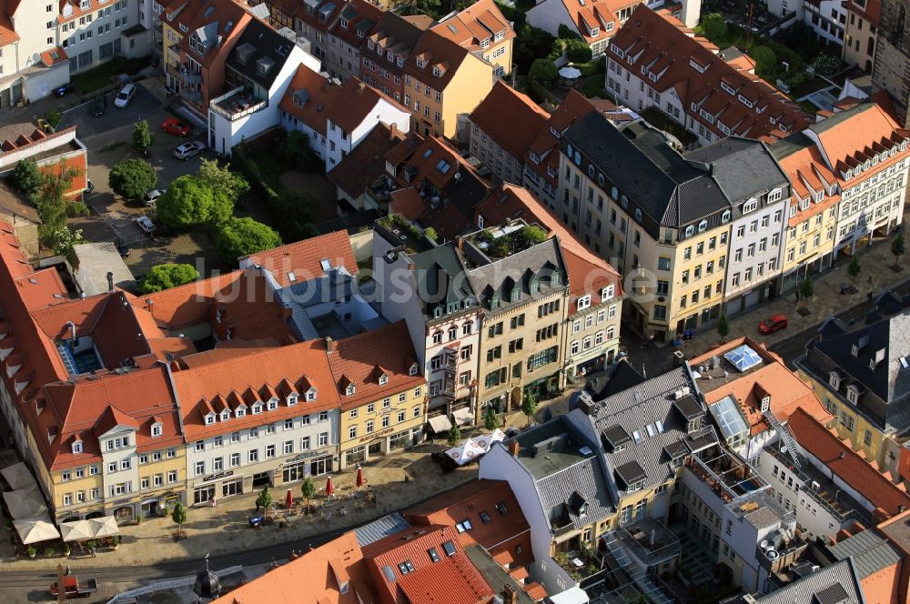 Luftaufnahme Erfurt - Anger in der Altstadt von Erfurt im Bundesland Thüringen