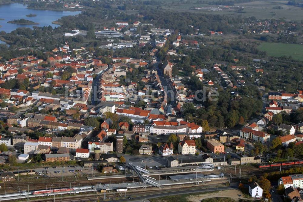 Angermünde von oben - Angermünde