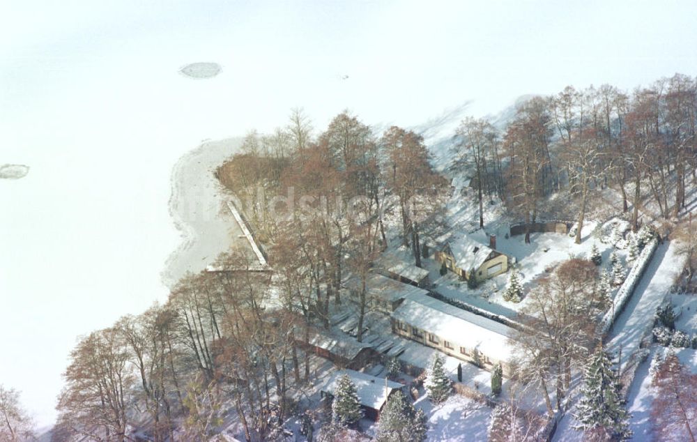 Luftaufnahme Strausberg - Anglerverein Strausberg am Straussee bei Strausberg