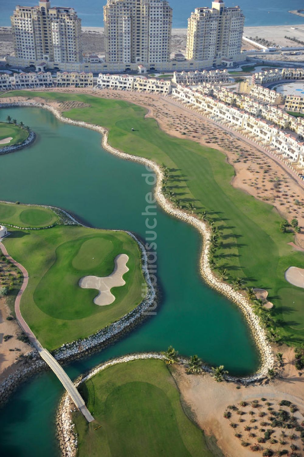 Ras Al Khaimah aus der Vogelperspektive: Anlage des Al Hamra Golf Club in Ras Al Khaimah