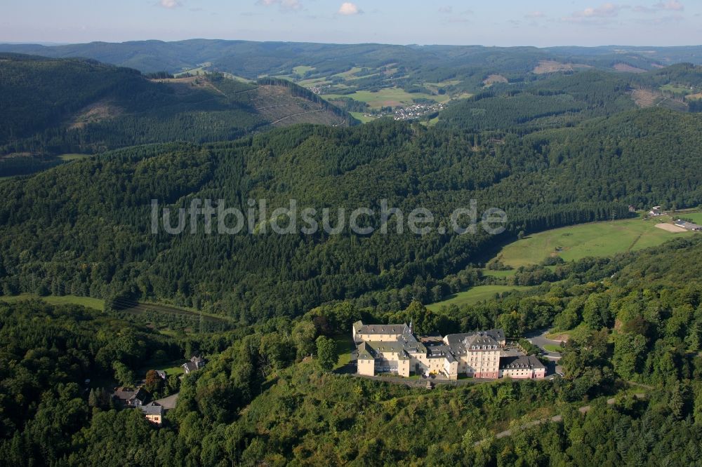 Luftbild Bad Laasphe - Anlage des Schloss Wittgenstein bei Bad Laasphe im Bundesland Nordrhein-Westfalen