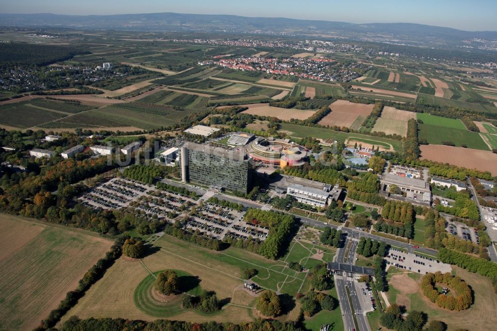 Luftbild Mainz - Anlage des ZDF im Stadtteil Lerchenberg in Mainz im Bundesland Rheinland-Pfalz