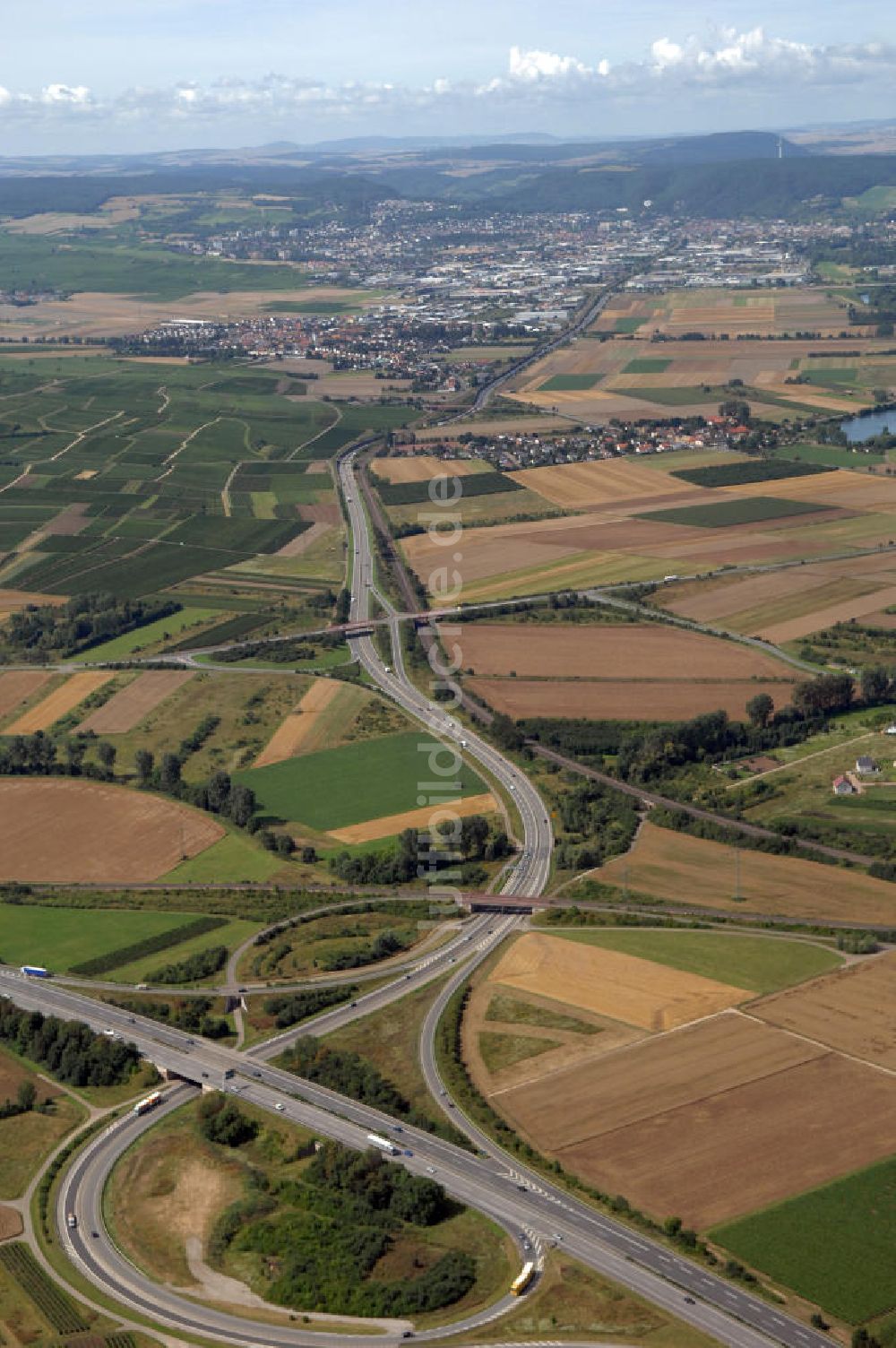 Luftbild Bad Kreuznach - Anschlusstelle Bad Kreuznach