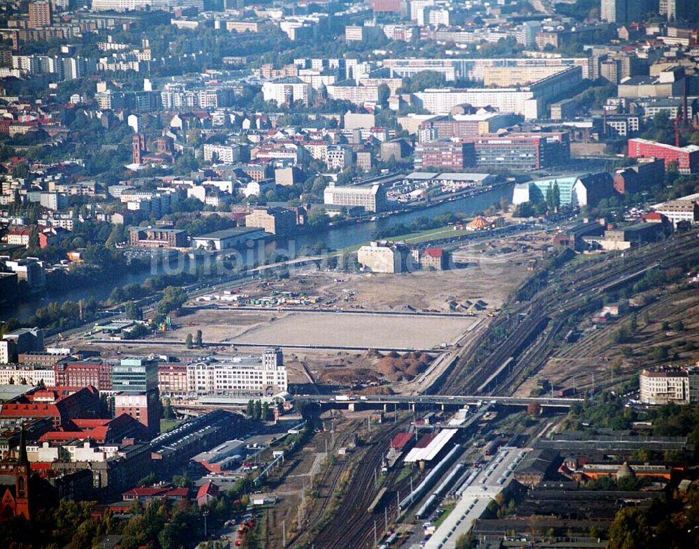 Berlin-Friedrichshain von oben - Anschutz_Arena