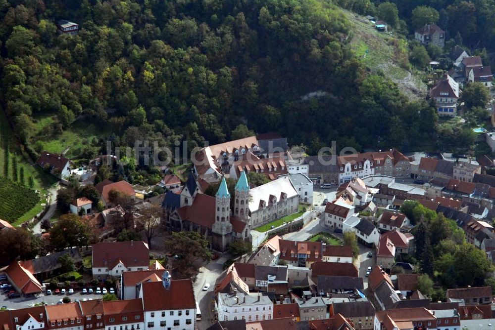 Luftbild Freyburg/Unstrut - Ansicht von Freyburg/Unstrut und der Stadtkirche St. Marien