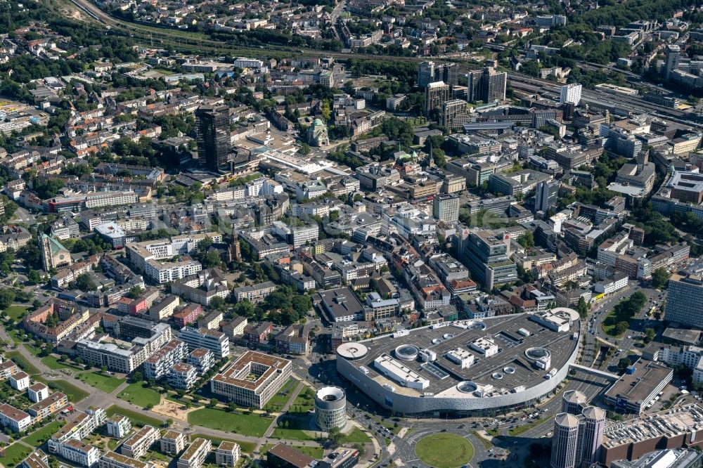 Essen aus der Vogelperspektive: Ansicht der Innenstadt von Essen im Bundesland Nordrhein-Westfalen, Deutschland