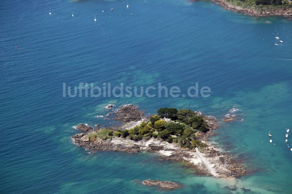 Luftbild Lancieux - Ansicht der Insel L'islet bei Lancieux in Bretagne, Frankreich