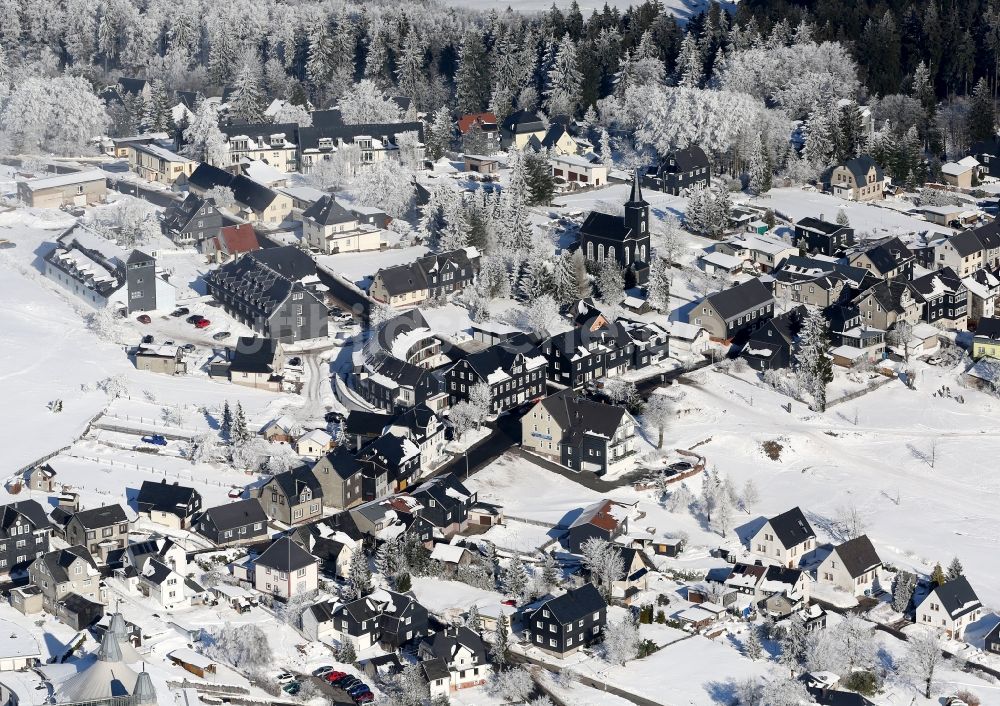 Luftaufnahme Masserberg - Ansicht von Masserberg im Bundesland Thüringen