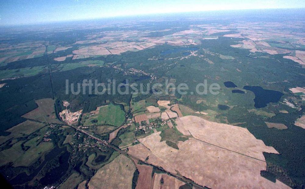 Luftbild Buckow / Märkische Schweiz - Ansicht der Märkischen Schweiz um Buckow / Brandenburg aus 5000 ft Höhe aus einer C172 25.09.1997